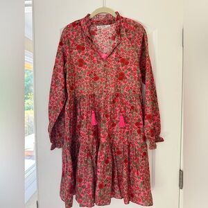 Roberta Roller Rabbit XXS Red/Pink Swing Dress